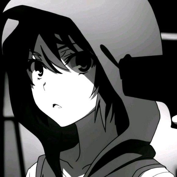 个性黑白二次元男生头像