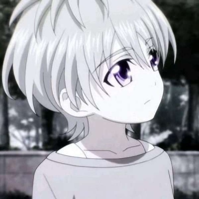 丧气黑白风格的微信动漫男生头像