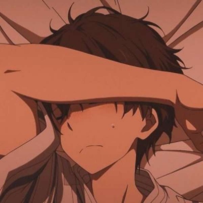 丧气黑白风格的微信动漫男生头像