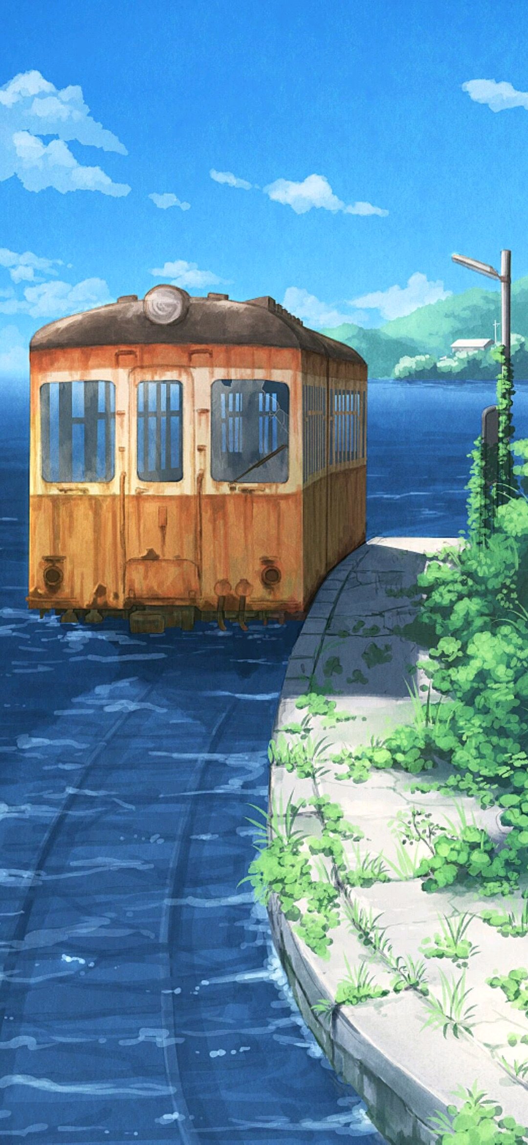 微信小清新动漫场景手机壁纸