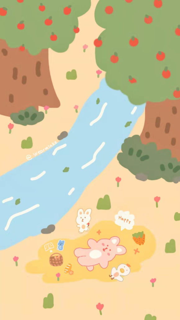 微信可爱简约女生手机壁纸