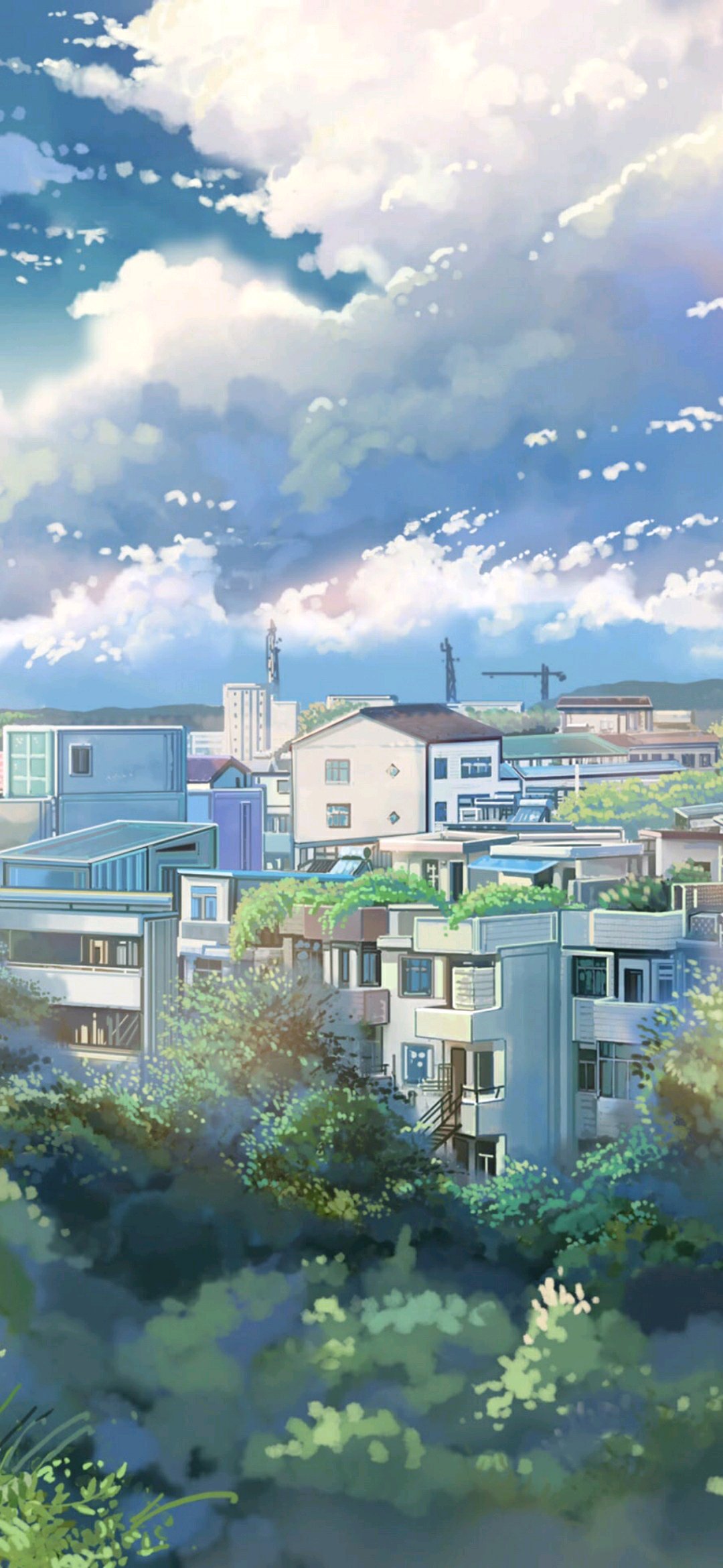 微信小清新动漫场景手机壁纸