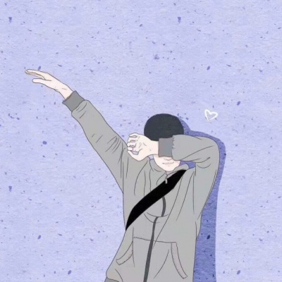 简单干净的微信小清新情侣头像