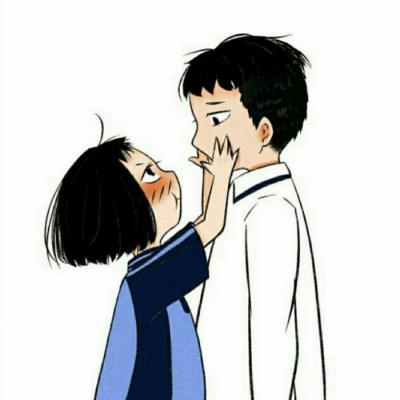 简单干净的微信小清新情侣头像