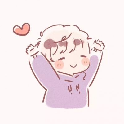 简单干净的微信小清新情侣头像