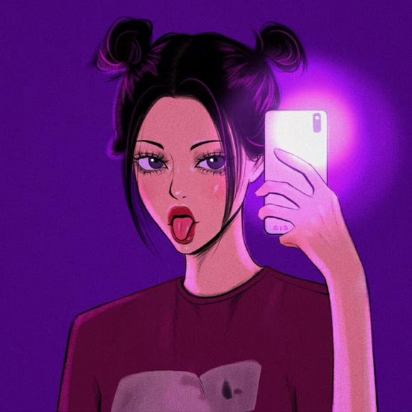 潮流动漫女生头像