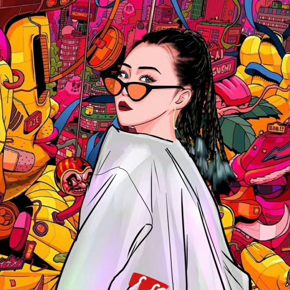 潮流动漫女生头像