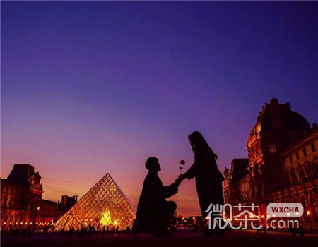 唯美浪漫的微信夕阳下情侣图片