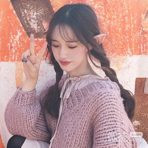 高冷御姐长发女生头像