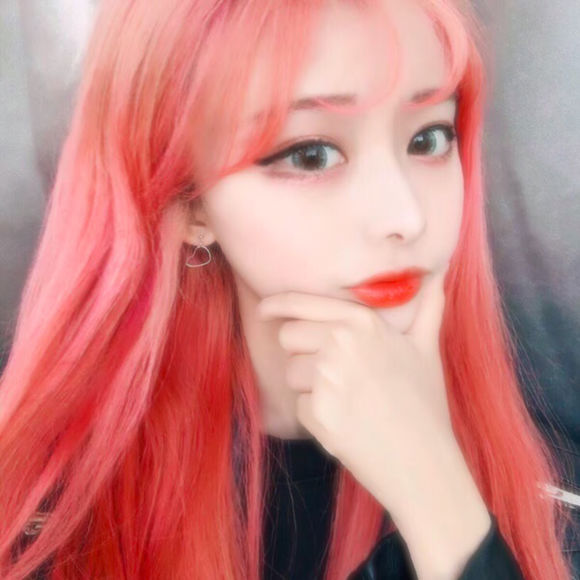 清纯潮流长发女生头像