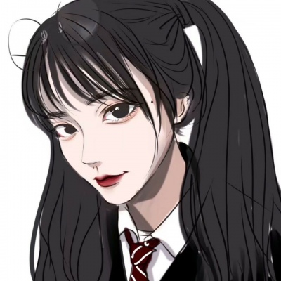 丧气伤感风格的微信二次元女生头像