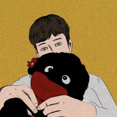 潮流嘻哈风格的微信手绘情侣头像