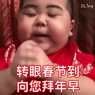 印尼小胖新年好表情包
