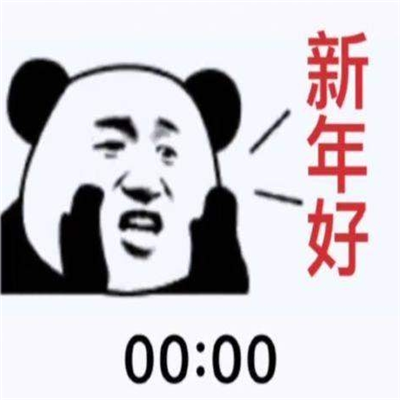 跨年专用的微信恶搞带字表情包