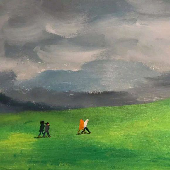 唯美简洁插画朋友圈配图