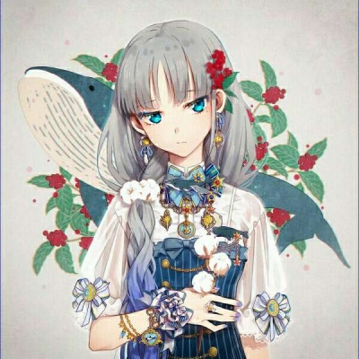 唯美意境的微信古风二次元女生头像