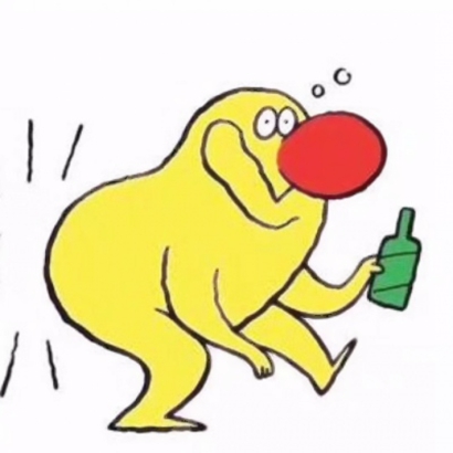 俏皮搞怪风格的微信情侣头像