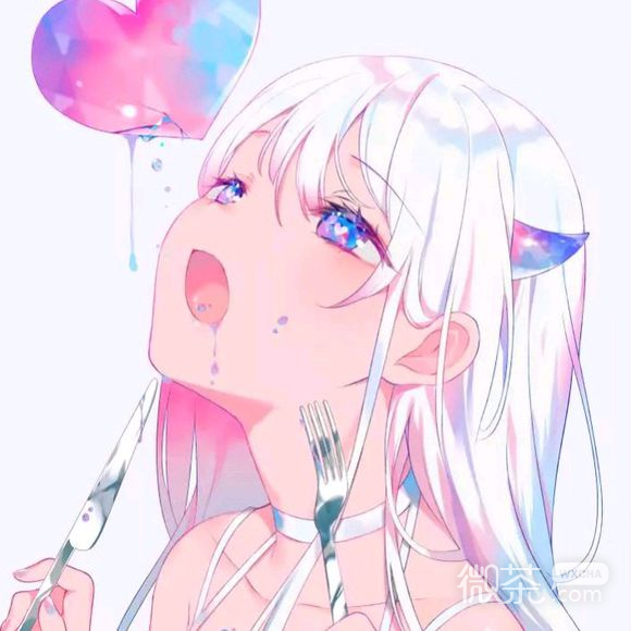 可爱粉色萝莉二次元女生头像