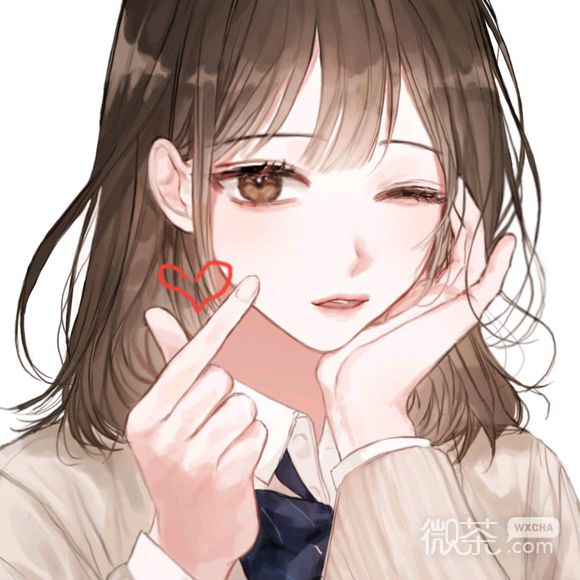 可爱粉色萝莉二次元女生头像
