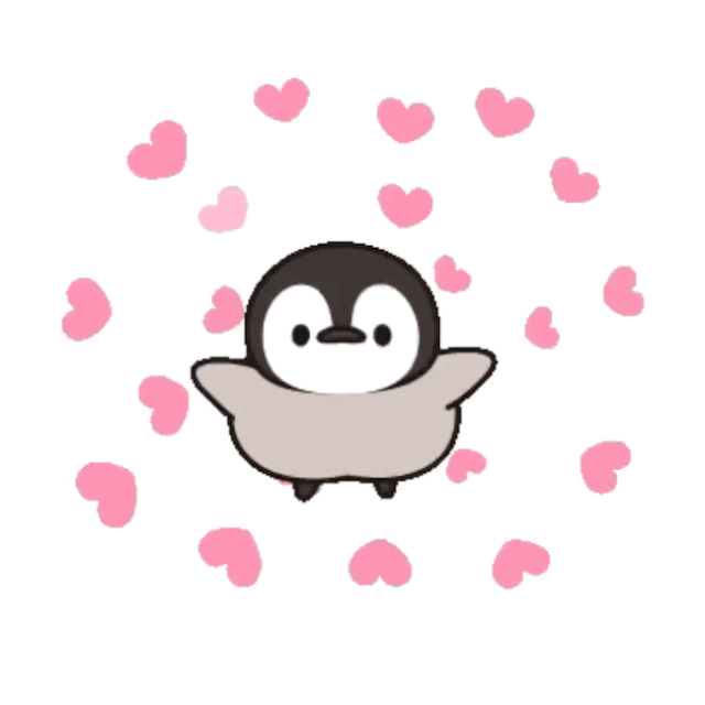 可爱萌萌哒的微信动态小企鹅表情包