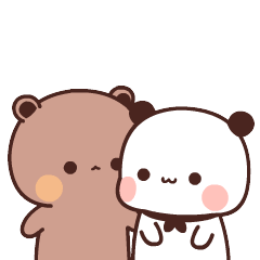 可爱萌萌哒的一二熊猫微信GIF动态表情包