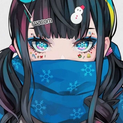 可爱的微信二次元大眼萌妹头像