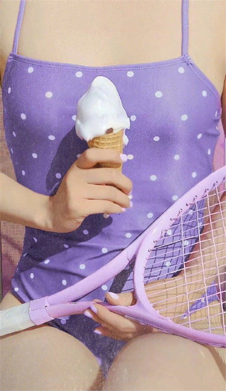 唯美小清新的微信吃零食女生图片