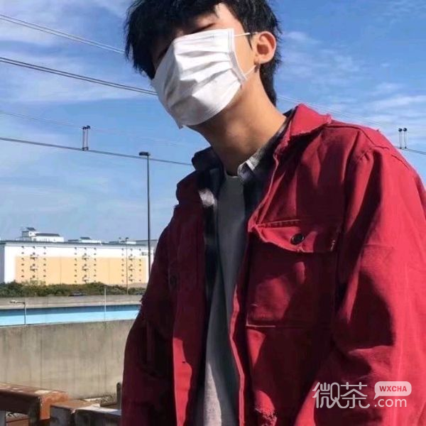 酷酷的性感口罩男生头像