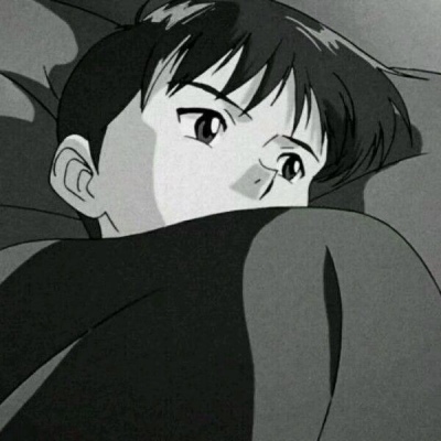 颓废丧气风格的微信动漫男生头像