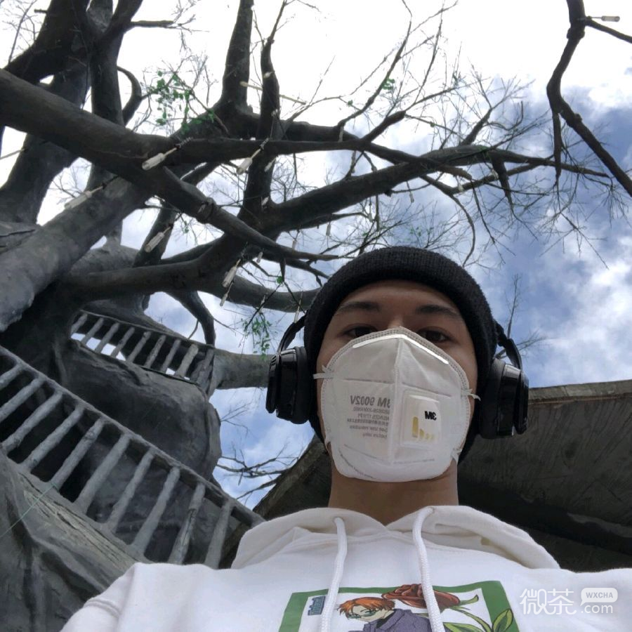 冷酷性感口罩男生头像