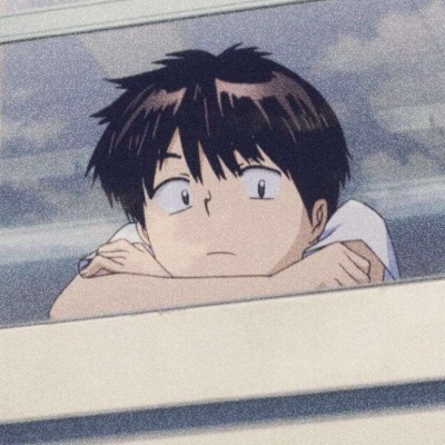 颓废丧气风格的微信动漫男生头像