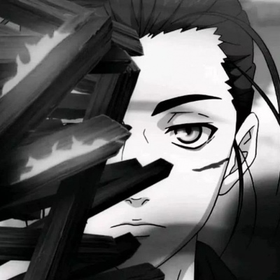 颓废丧气风格的微信动漫男生头像