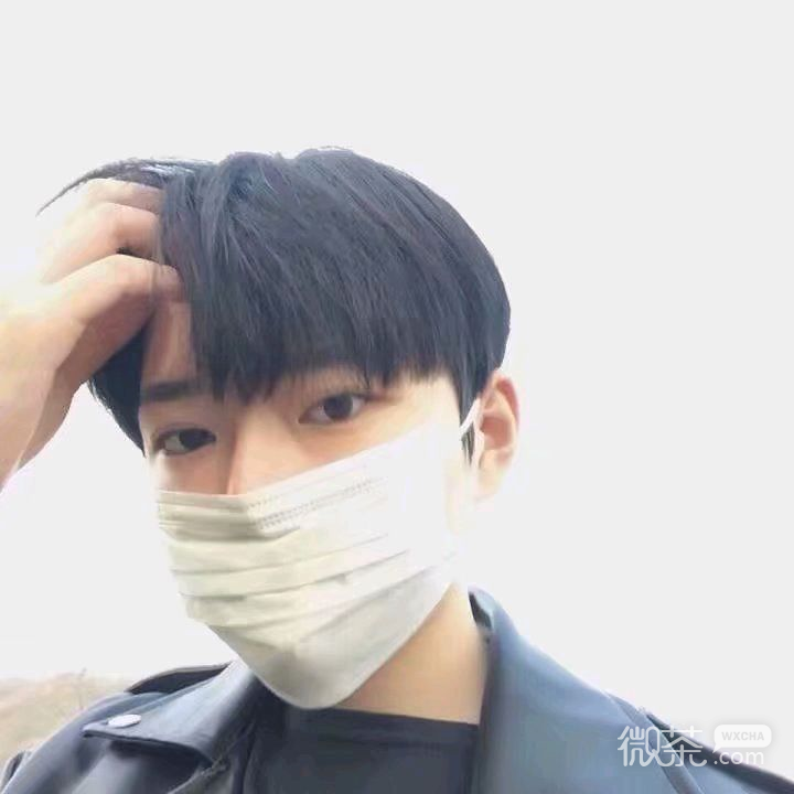 冷酷性感口罩男生头像