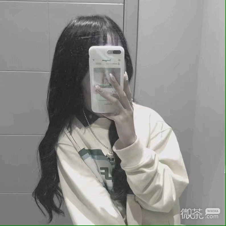 微信成熟长发女生头像