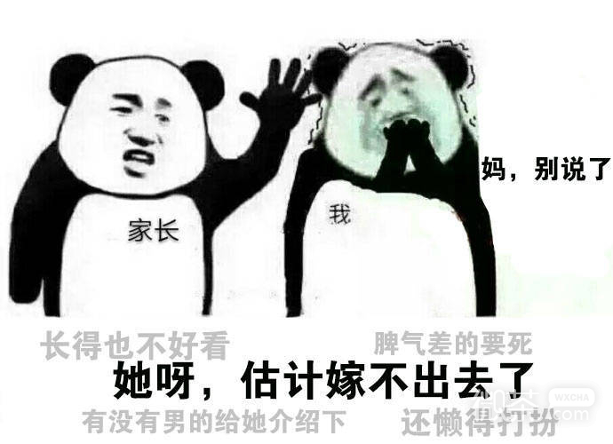 爸妈关于我的介绍系列微信表情包
