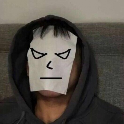 搞笑有创意的微信贴纸脸男生头像