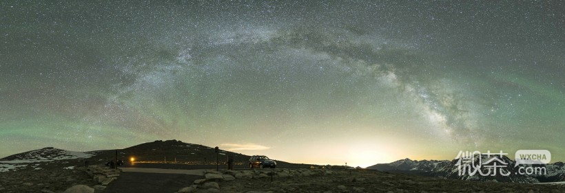 唯美意境的微信星空夜景图片