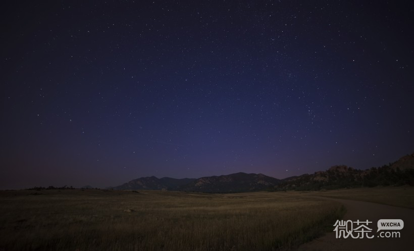唯美意境的微信星空夜景图片