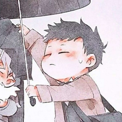 高冷成熟风格的微信动漫情侣头像