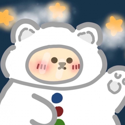 一对两张的微信卡通熊情侣头像