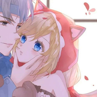 高冷成熟风格的微信动漫情侣头像