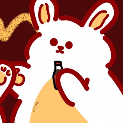 一对两张的微信卡通熊情侣头像