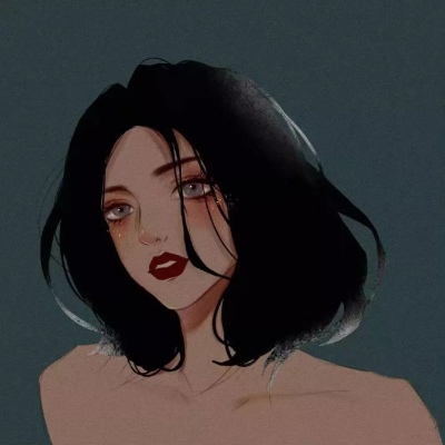 高冷成熟风格的微信动漫情侣头像