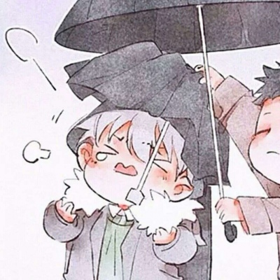 高冷成熟风格的微信动漫情侣头像