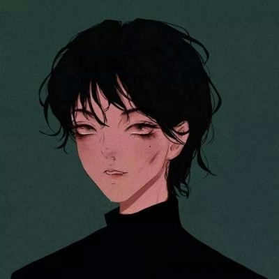 高冷成熟风格的微信动漫情侣头像