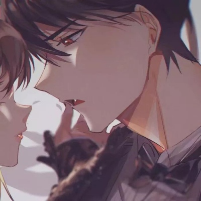 好看有意境的微信二次元情侣头像