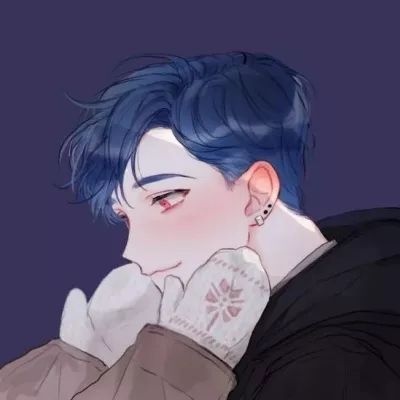 好看有意境的微信二次元情侣头像