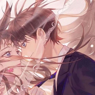 好看有意境的微信二次元情侣头像