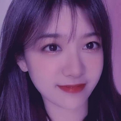 神仙颜值的微信紫色滤镜女生头像