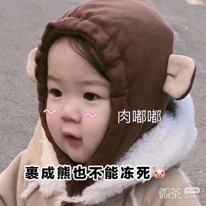 微信最新可爱萌娃带字表情包